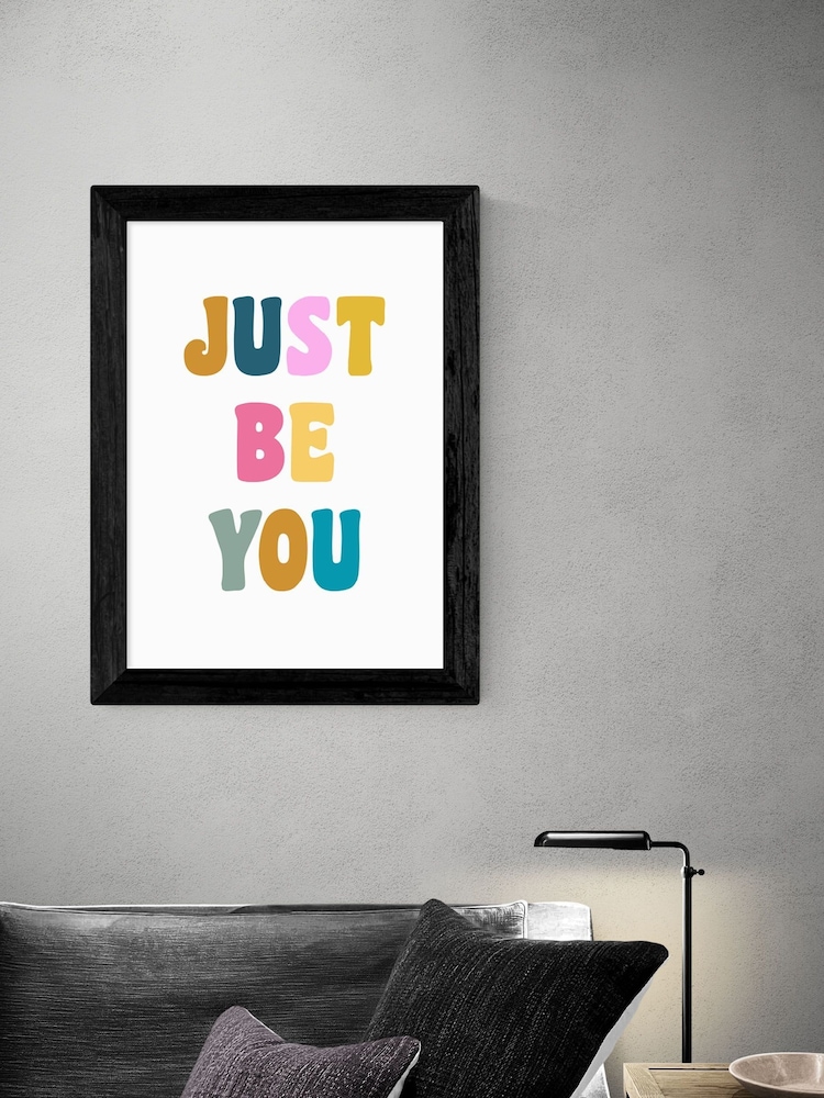 East End Prints Black Just Be You Print by apricot+birch - Image 1 of 3
