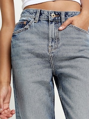 River Island Medium Blue Straight Mid Rise Jeans - Image 3 of 4