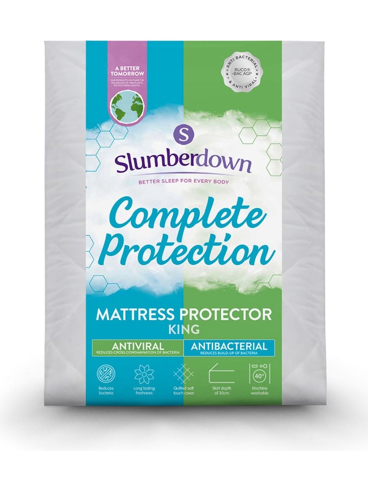 Slumberdown Complete Protection Anti Viral 30cm Depth Mattress Protector - Image 1 of 1
