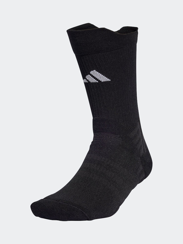 adidas Black Tennis Cushioned Crew Socks 1 Pair - Image 1 of 1