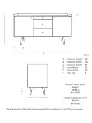 Swoon Light Brown Fresco Sideboard - Image 4 of 8