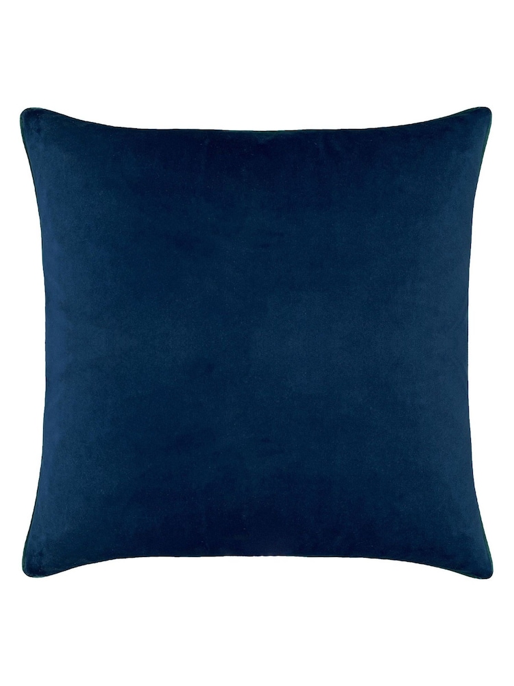 Riva Paoletti Multicolour Kala Zebra Printed Velvet Cushion - Image 2 of 4