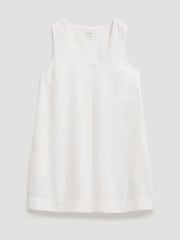 Hush White Liddie Linen Blend Mini Dress - Image 5 of 5