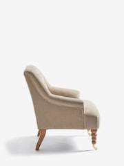 Laura Ashley Baron Chenille Hazelnut Ropsley Accent Chair - Image 5 of 8