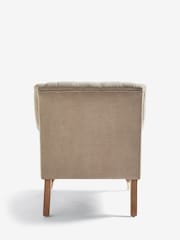 Laura Ashley Baron Chenille Hazelnut Ropsley Accent Chair - Image 6 of 8