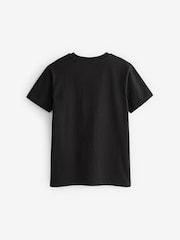 Black Regular Fit Short Sleeve T-Shirt (3-16yrs) - Image 2 of 2