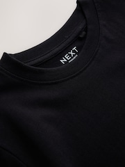 Black Regular Fit Short Sleeve T-Shirt (3-16yrs) - Image 3 of 4