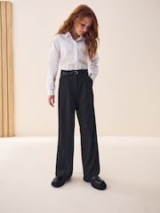 Black Senior Wide Leg Belted School Trousers (9-18yrs) - Image 4 of 6