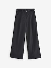 Black Senior Wide Leg Belted School Trousers (9-18yrs) - Image 5 of 6
