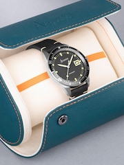 Accurist Mens Dive Black Leather Strap Analogue Watch - Image 5 of 5
