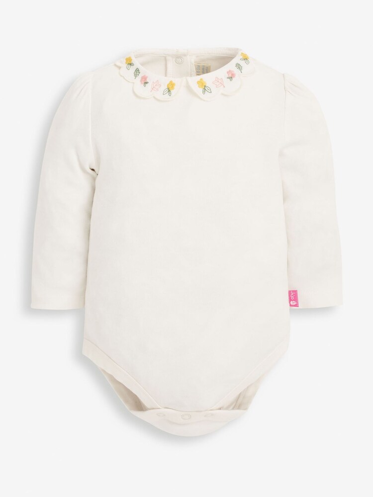 JoJo Maman Bébé Cream Scallop Collar Body - Image 1 of 2