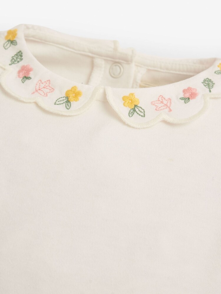 JoJo Maman Bébé Cream Scallop Collar Body - Image 2 of 2
