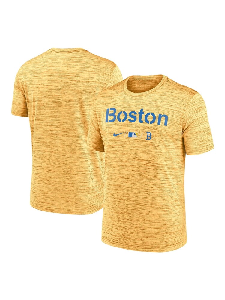 Fanatics Yellow Boston Red Sox Nike City Connect Legend Practice Velocity T-Shirt - Image 1 of 3