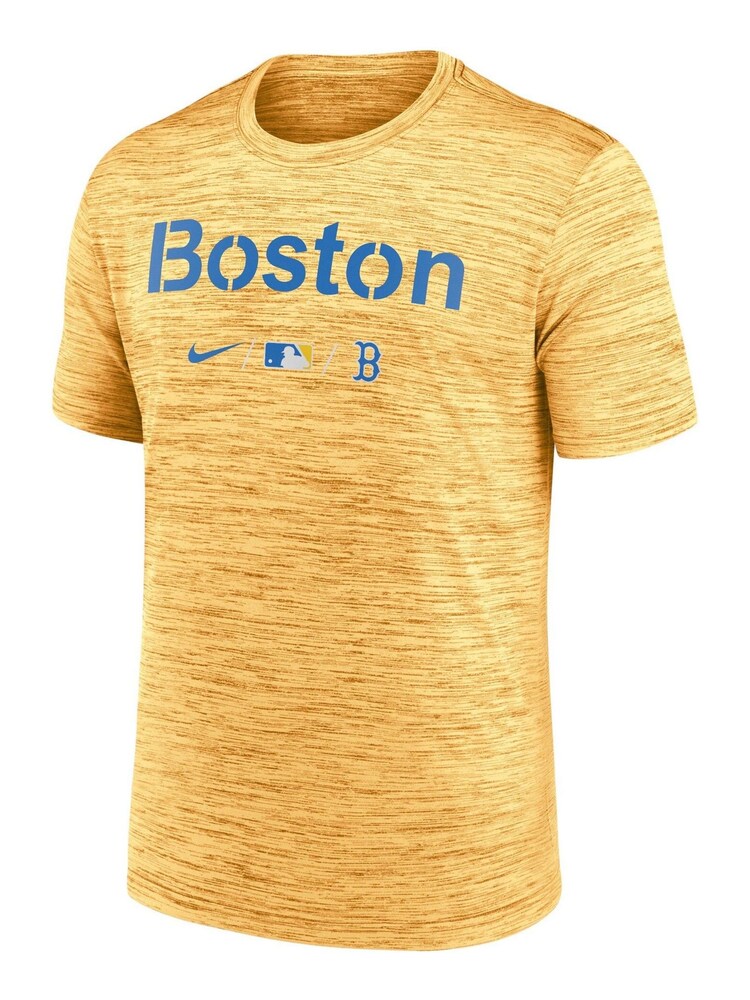 Fanatics Yellow Boston Red Sox Nike City Connect Legend Practice Velocity T-Shirt - Image 2 of 3