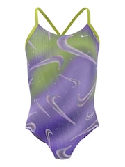 Nike Purple Tie Dye Swimsuit - Image 1 of 3