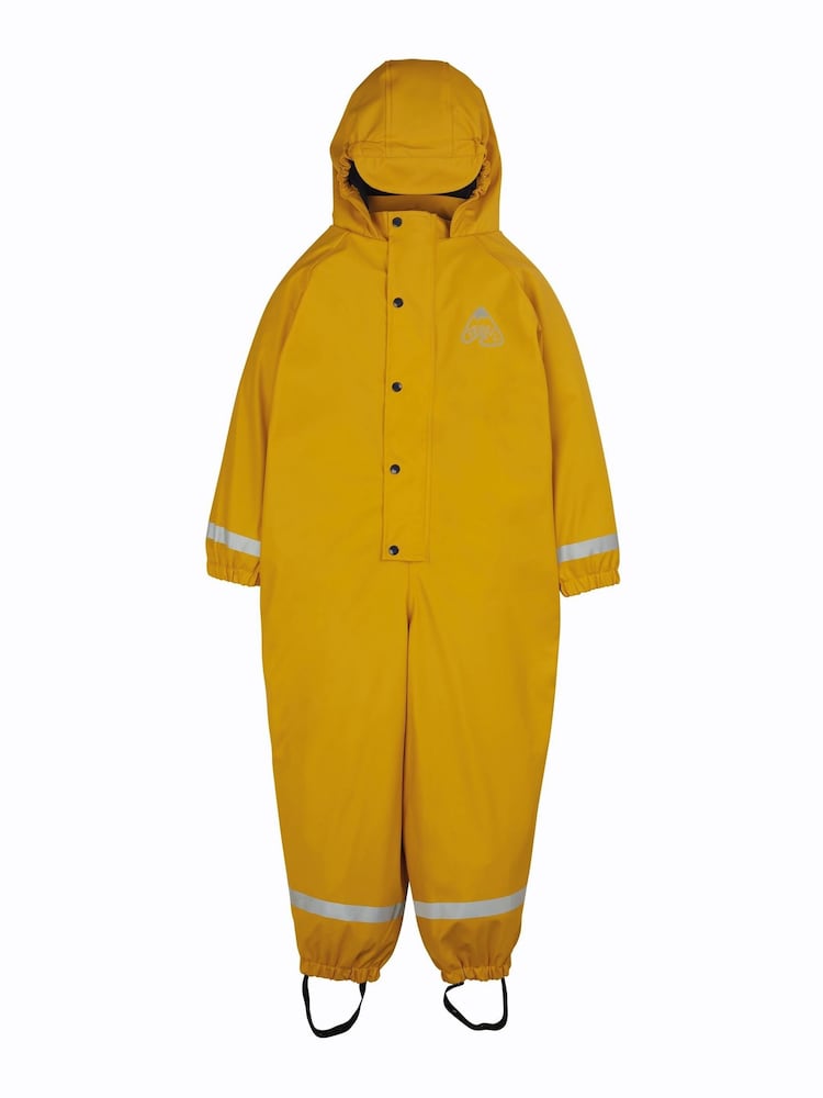 Frugi Yellow Waterproof All-In-One Puddlesuit - Image 1 of 5