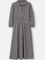 Joules Hazel Blue Jersey Shirt Dress - Image 6 of 6