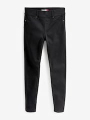 Black Super Stretch Soft Sculpt Pull-On Denim Leggings - Image 6 of 6