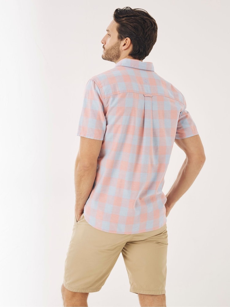 Fat Face Pink Warren Check Shirt - Image 2 of 4 Fat Face Pink Warren Check Shirt - Image 2 of 4