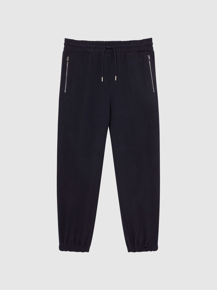 Reiss Navy Bear Micro Fleece Joggers - Image 2 of 5 Reiss Navy Bear Micro Fleece Joggers - Image 2 of 5