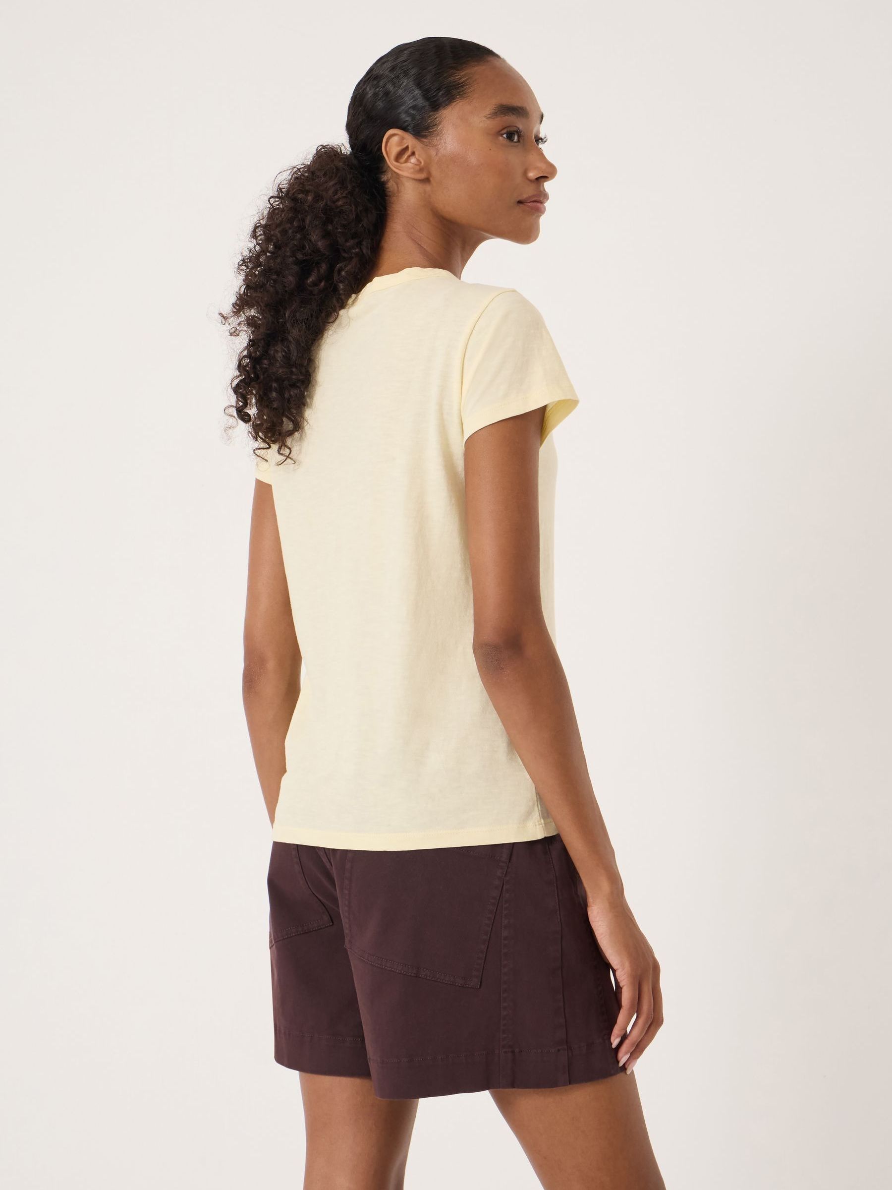 Buy Hush Yellow Serving Since Graphic Slub T-Shirt from Next Canada