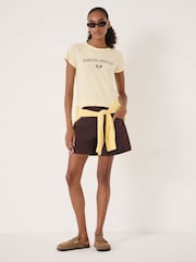 Hush Yellow Serving Since Graphic Slub T-Shirt - Image 3 of 5