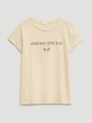 Hush Yellow Serving Since Graphic Slub T-Shirt - Image 5 of 5