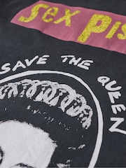 أسود أبيض - تيشرت Sex Pistols Limited Edition من Superdry - صورة 5 من 5