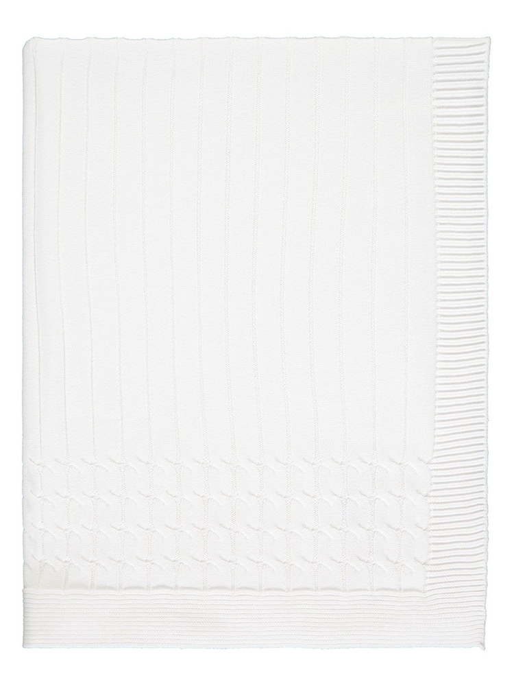 Emile Et Rose Cable Knit Baby 100% Cotton Blanket - Image 1 of 2