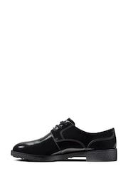 Clarks Black Pat Griffin Lane Shoes - Image 2 of 7