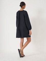 Hush Black Elia Linen Blend Playsuit - Image 3 of 5