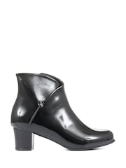 Pavers Light Black Pavers Black Wider Fit Block Heel Ankle Boots - Image 1 of 5
