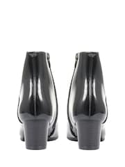 Pavers Light Black Pavers Black Wider Fit Block Heel Ankle Boots - Image 3 of 5