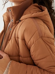 FatFace Yellow Harley Puffer Coat - Image 3 of 6