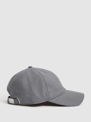 Reiss Blue Ashby Wool Blend Baseball Cap - Image 1 of 6