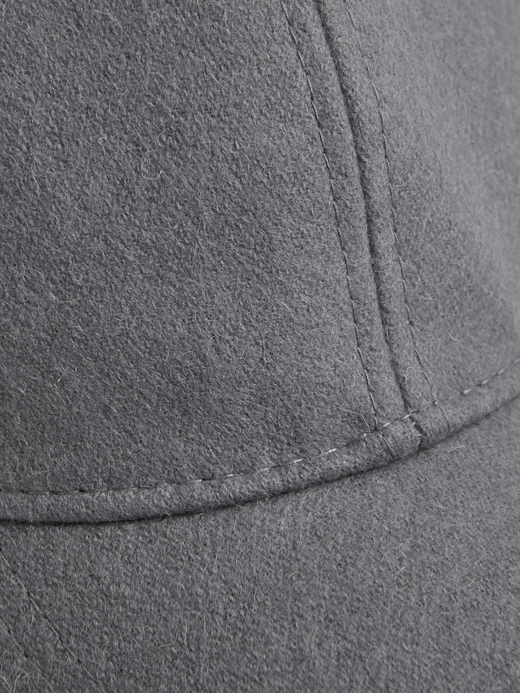 Reiss Blue Ashby Wool Blend Baseball Cap - Image 6 of 6
