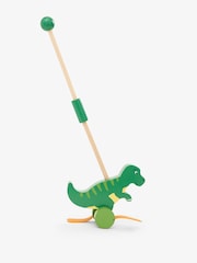 JoJo Maman Bébé TRex Wooden Push-Along Toy - Image 1 of 2