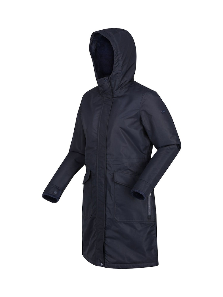 Regatta Navy Romine Longline Waterproof Insulated Thermal Jacket - Image 9 of 9
