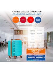 Flight Knight 56x45x25cm EasyJet Overhead 4 Wheel ABS Hard Case Cabin Carry On Hand Luggage - Image 3 of 7