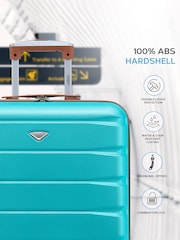 Flight Knight 56x45x25cm EasyJet Overhead 4 Wheel ABS Hard Case Cabin Carry On Hand Luggage - Image 4 of 7