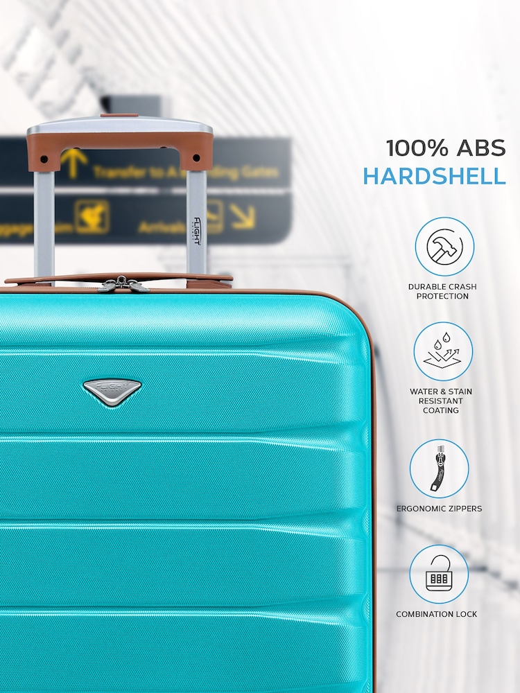 Flight Knight 56x45x25cm EasyJet Overhead 4 Wheel ABS Hard Case Cabin Carry On Hand Luggage - Image 4 of 7