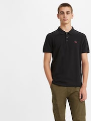 Черный - Levi's® Housemark 100% Cotton Polo Shirt - Image 1 of 4