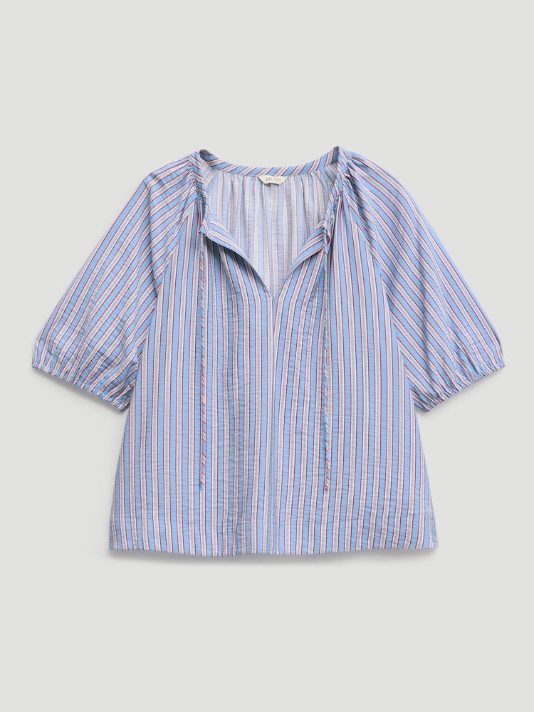 Hush Blue Beatrix Balloon Sleeve Air Flow Blouse - Image 5 of 5