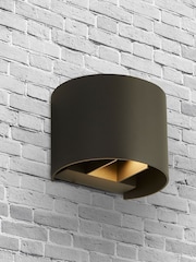 Searchlight Grey Curve Outdoor Wall Light - Image 1 of 3
