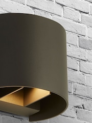 Searchlight Grey Curve Outdoor Wall Light - Image 2 of 3