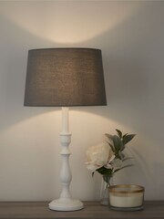 Searchlight Cream Wren Candlestick Table Lamp Base - Image 4 of 4