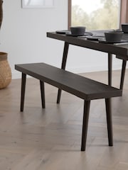 Dark Grey Oak Effect Ezra Bench - Image 1 of 7
