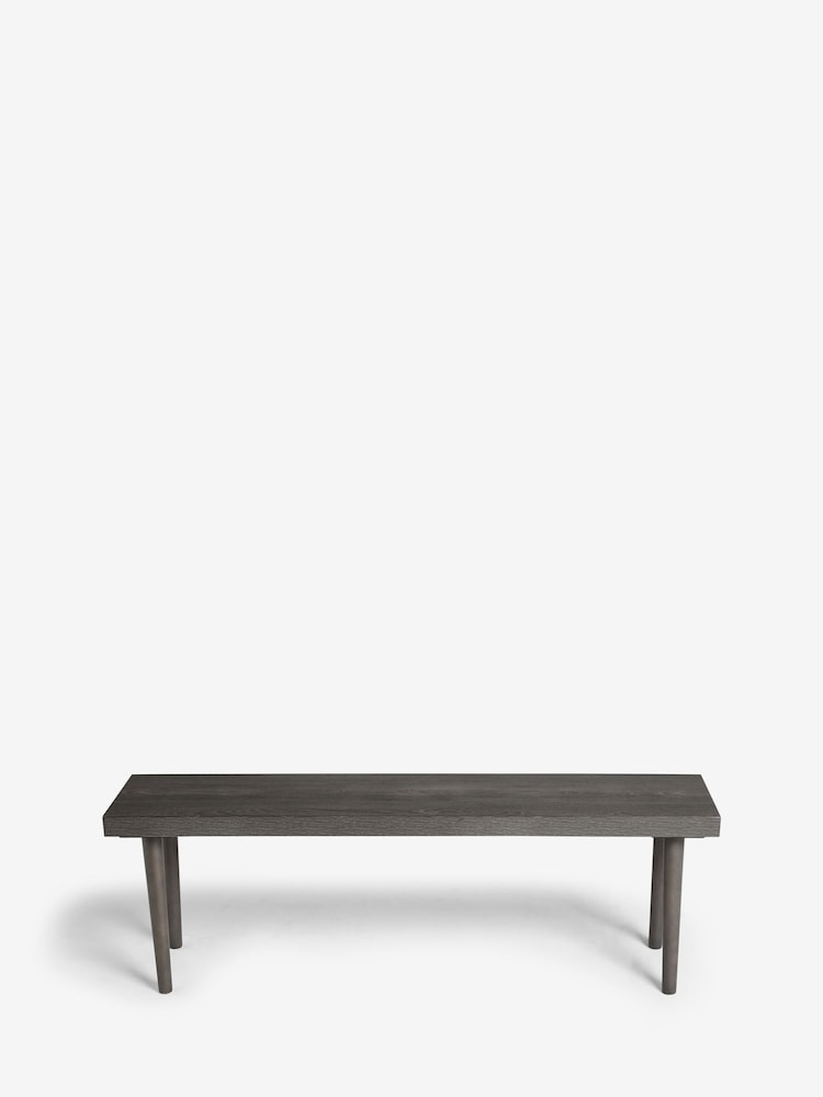Dark Grey Oak Effect Ezra Bench - Image 2 of 7