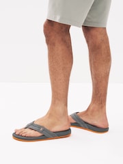Grey Motionflex Flip Flops - Image 1 of 6