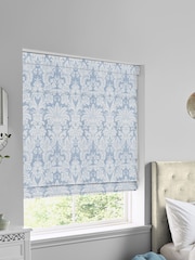 Laura Ashley Blue Martigues Made To Measure Roman Blinds - Image 5 of 6